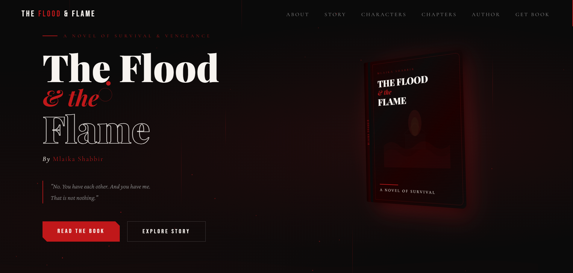 Flood and Flame website screenshot